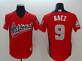 National League 9 Javier Baez Red 2018 MLB All Star Game Home Run Derby Jersey,baseball caps,new era cap wholesale,wholesale hats